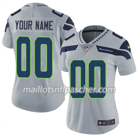 Maillot Seattle Seahawks Custom Navy Gris - Femme